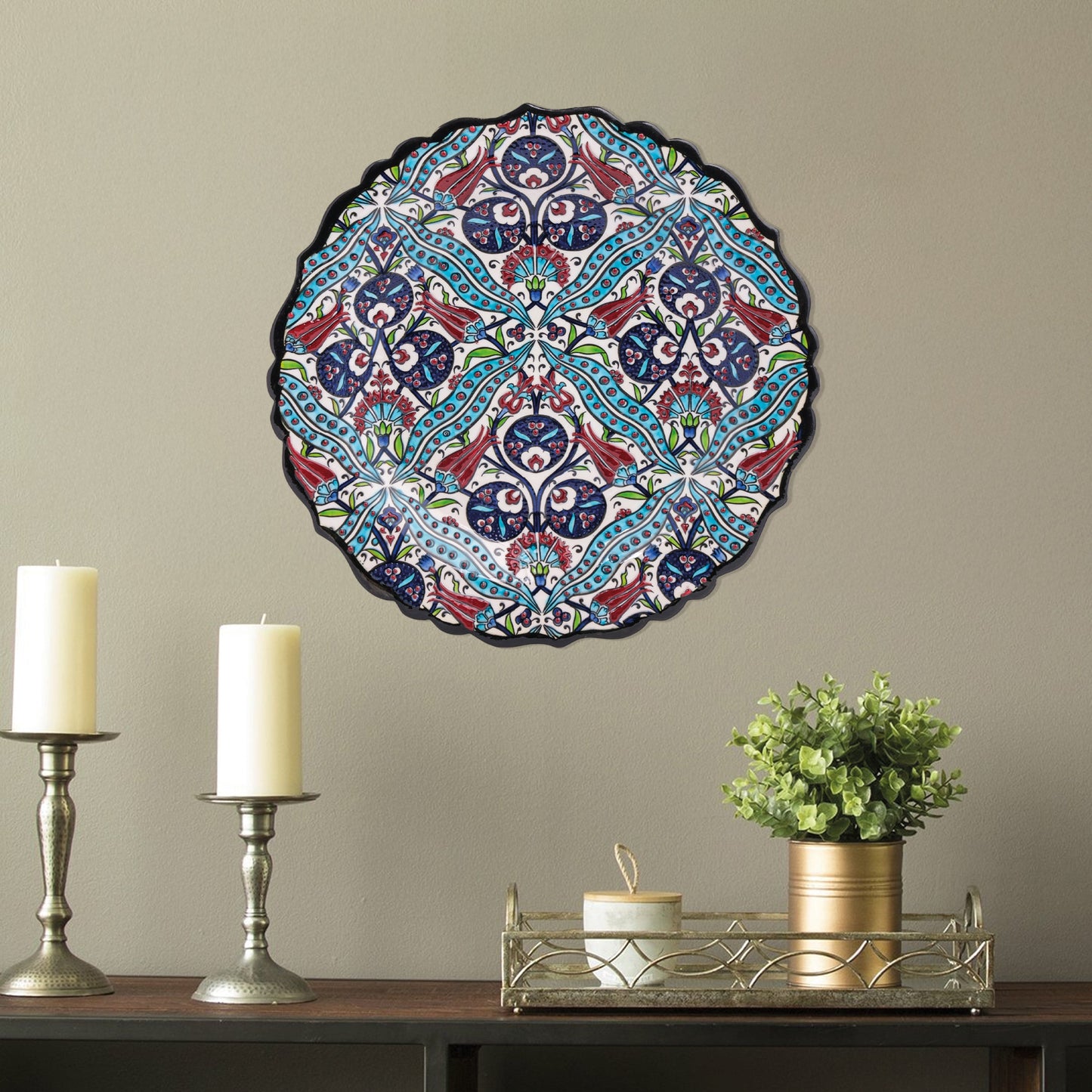 Ceramic Decorative Plate, Eternal Elegance Decorative Plate