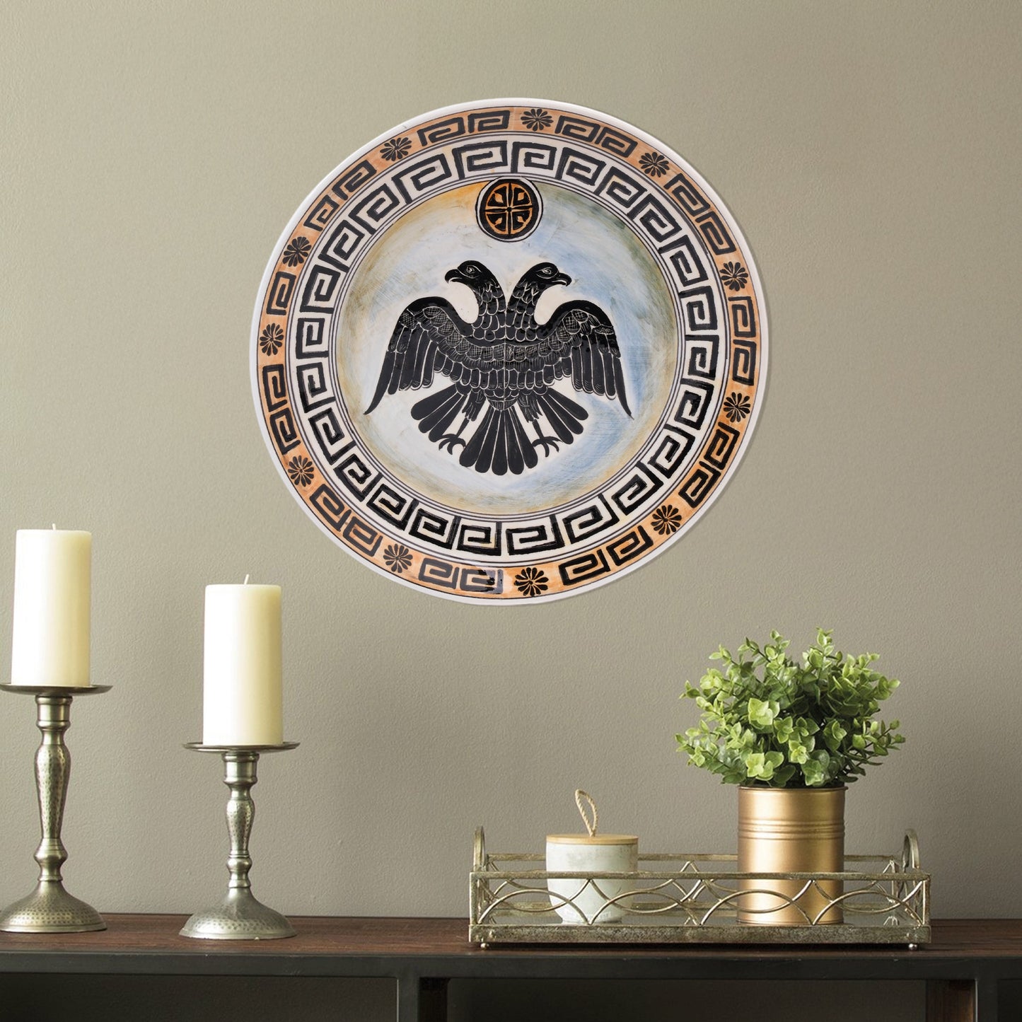 Ceramic Decorative Plate, Imperial Eagle Decorative Plate