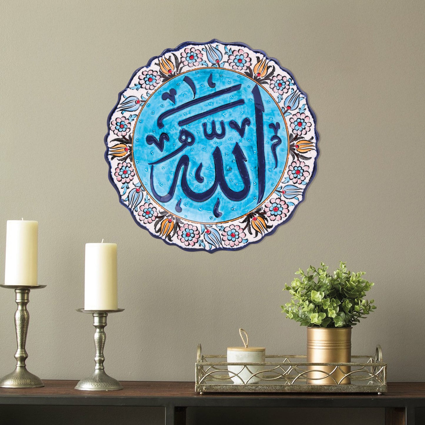 Ceramic Decorative Plate, Divine Serenity Decorative Plate