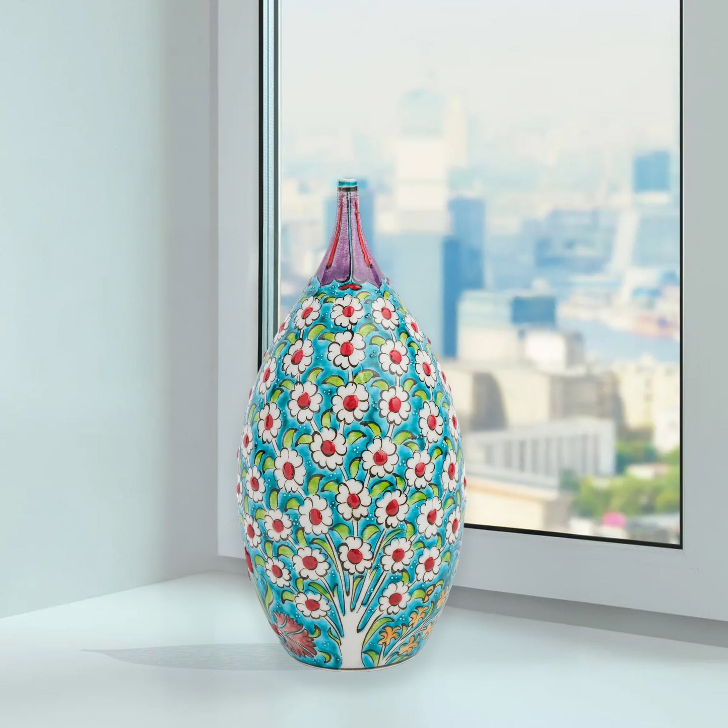 ceramic decorative bottle, ceramic vase, decorative vase