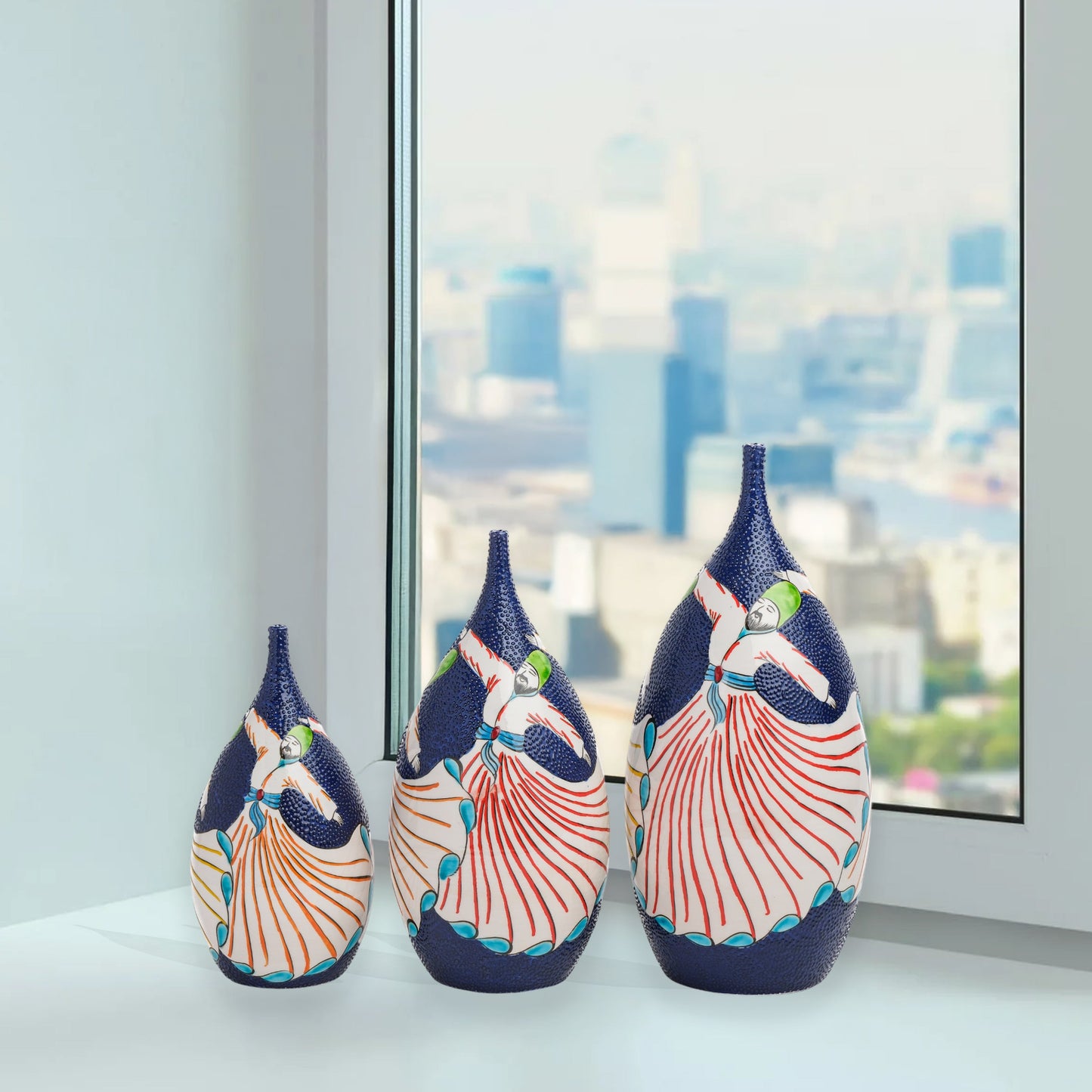 decorative ceramic bottle