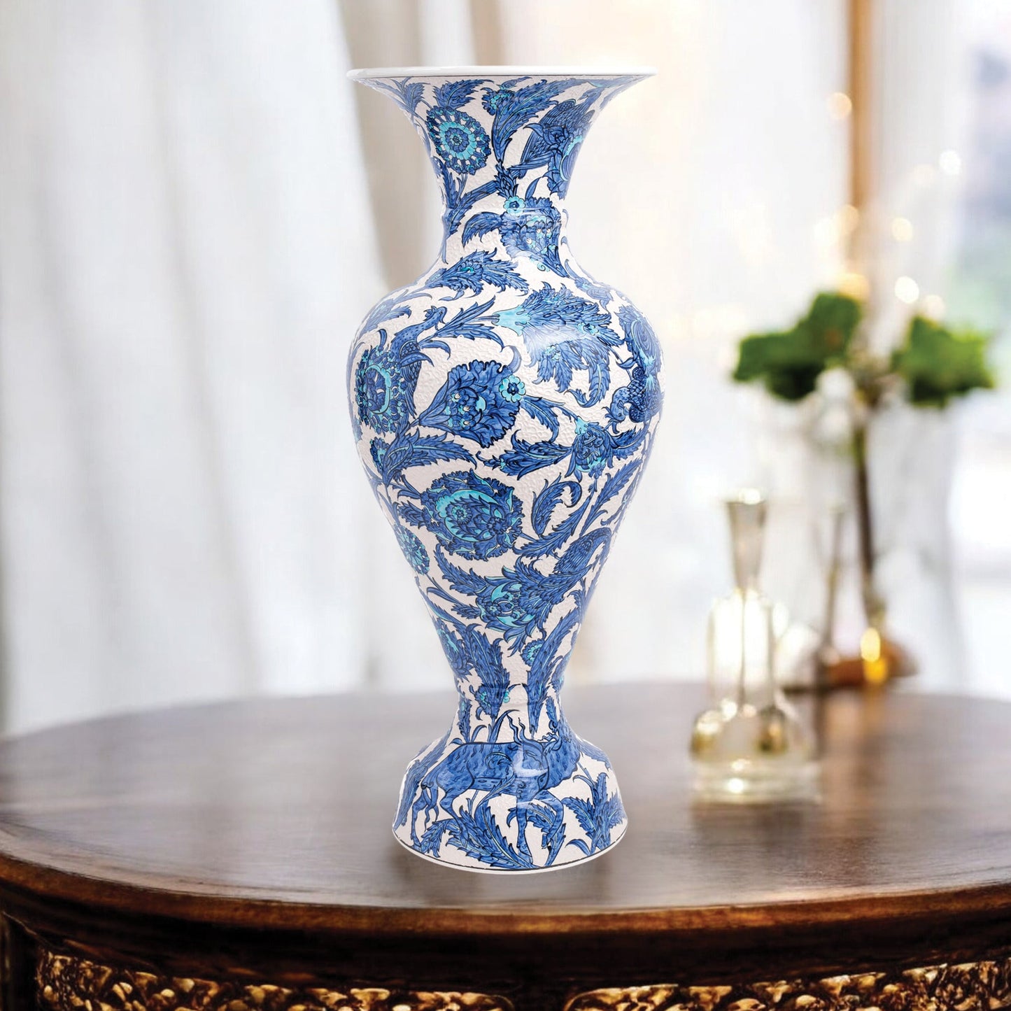 Handmade Ceramic Decorative Vase, Ocean Bloom Ceramic Vase