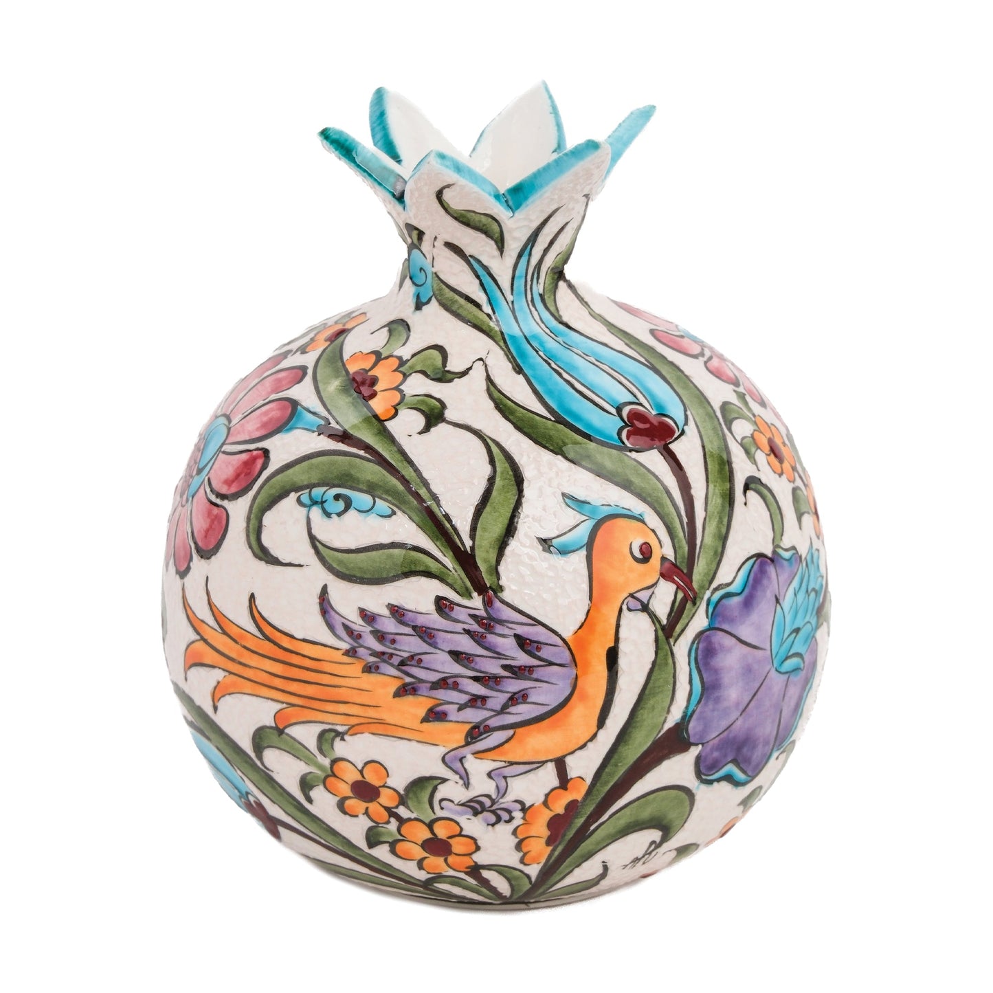 Handmade Ceramic Pomegranate Vase, Ceramic Vase Home Decor