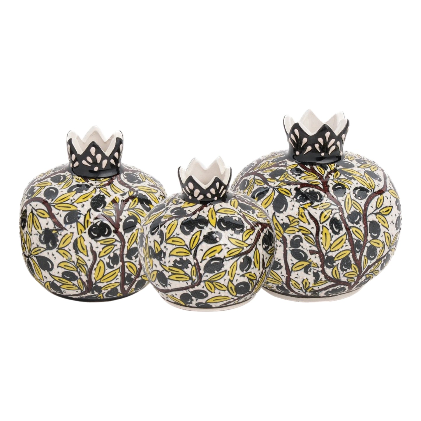 Handmade Ceramic Pomegranate Vase, Ceramic Vase Home Decor