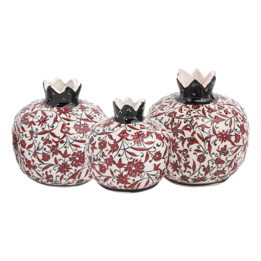 Handmade Ceramic Pomegranate Vase, Ceramic Vase Home Decor