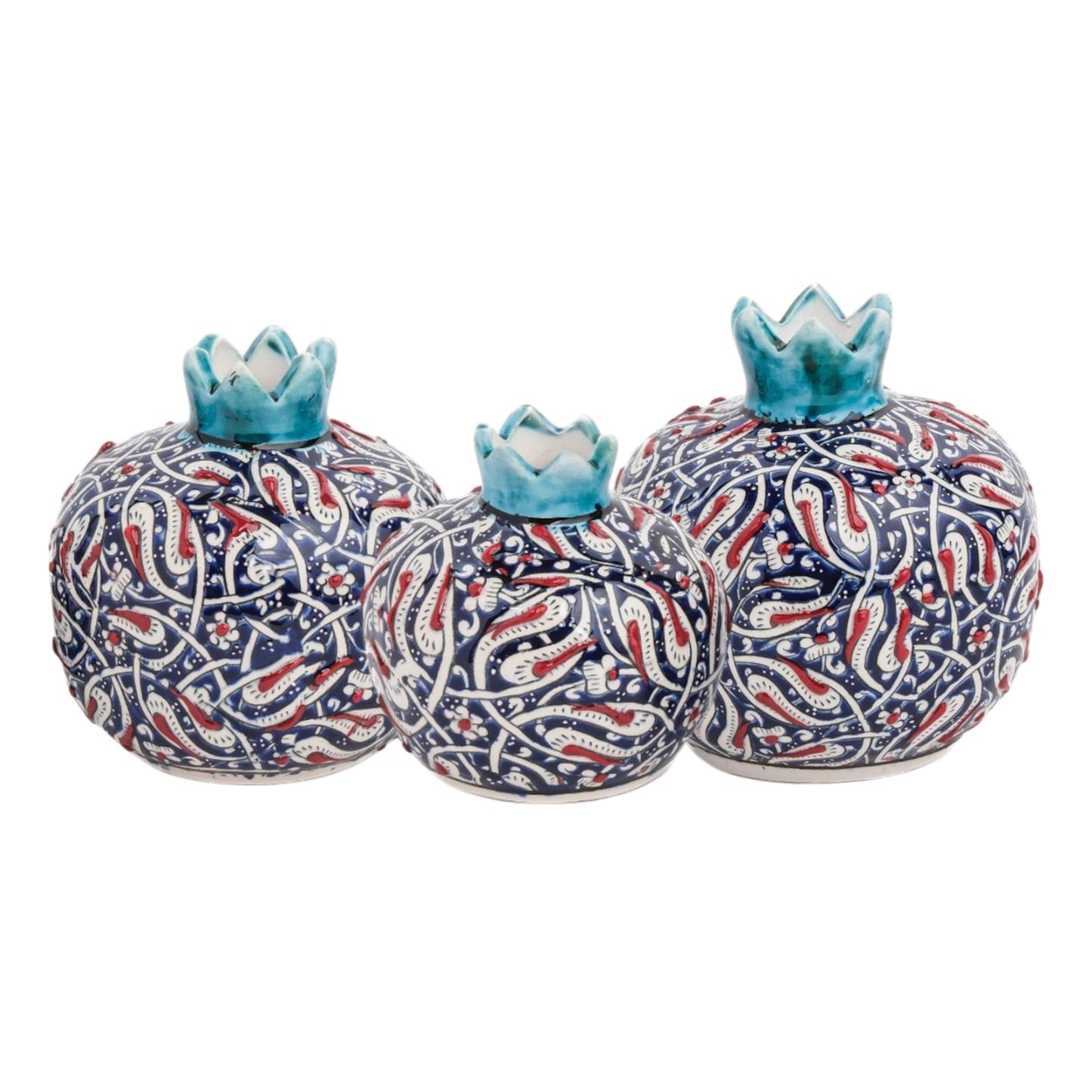 Handmade Ceramic Pomegranate Vase, Ceramic Vase Home Decor