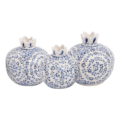 Handmade Ceramic Pomegranate Vase, Ceramic Vase Home Decor
