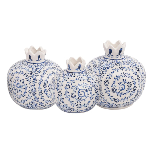 Handmade Ceramic Pomegranate Vase, Ceramic Vase Home Decor
