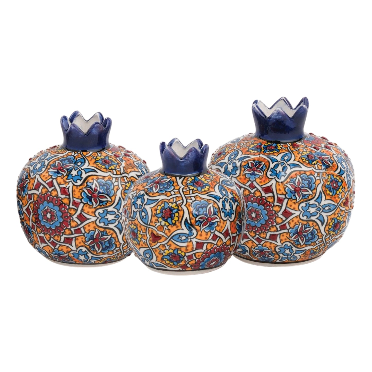 Handmade Ceramic Pomegranate Vase, Ceramic Vase Home Decor