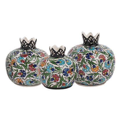 Handmade Ceramic Pomegranate Vase, Ceramic Vase Home Decor