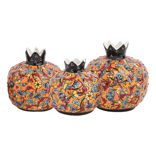 Handmade Ceramic Pomegranate Vase, Ceramic Vase Home Decor