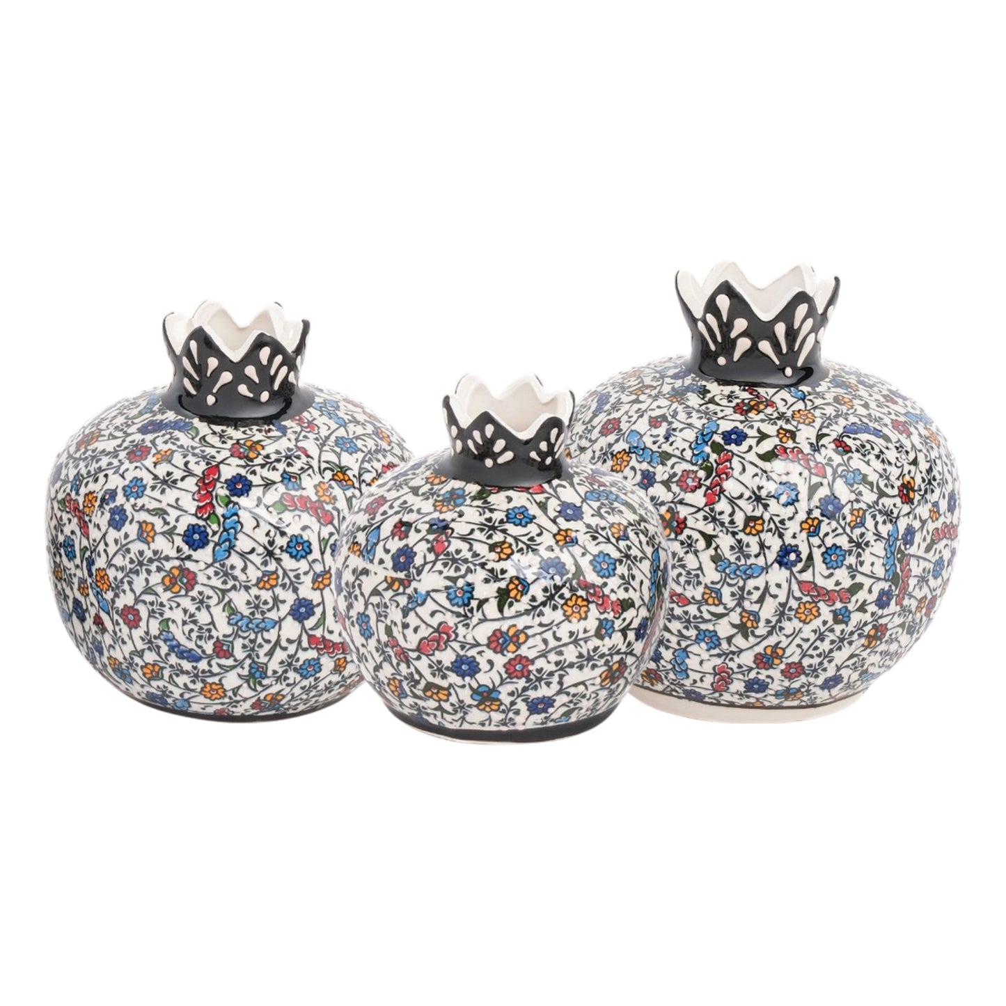 Handmade Ceramic Pomegranate Vase, Ceramic Vase Home Decor