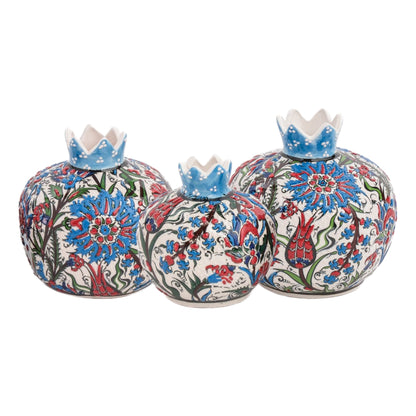 Handmade Ceramic Pomegranate Vase, Ceramic Vase Home Decor