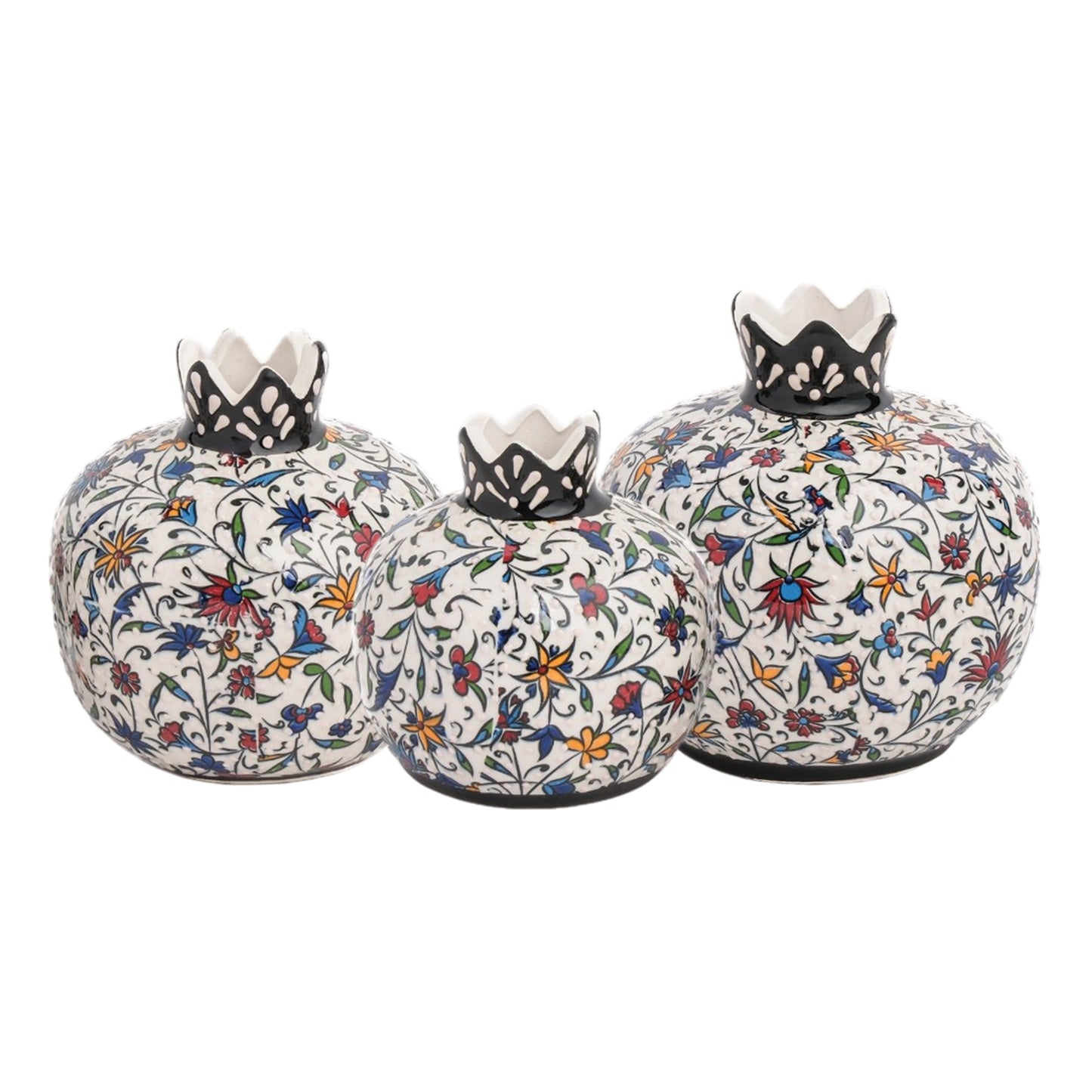 Handmade Ceramic Pomegranate Vase, Ceramic Vase Home Decor