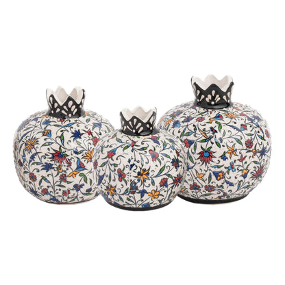 Handmade Ceramic Pomegranate Vase, Ceramic Vase Home Decor