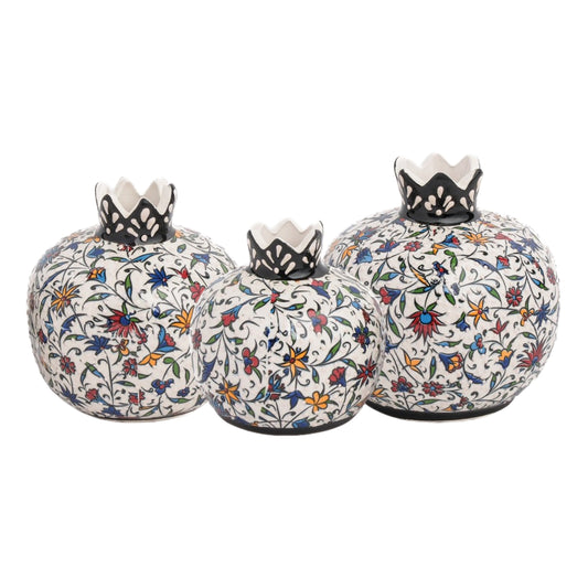 Handmade Ceramic Pomegranate Vase, Ceramic Vase Home Decor