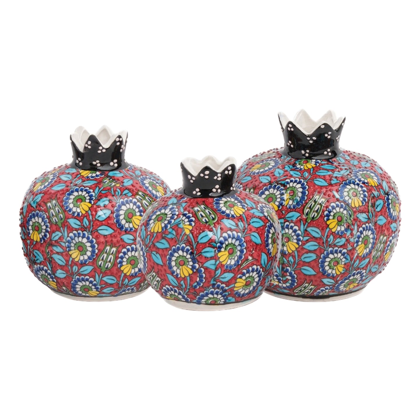 Handmade Ceramic Pomegranate Vase, Ceramic Vase Home Decor