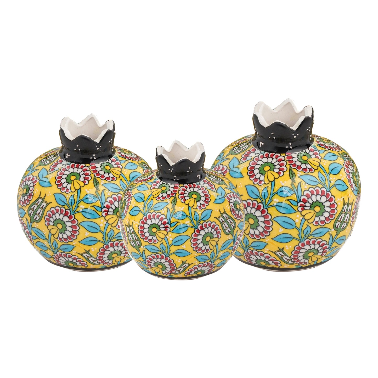 Handmade Ceramic Pomegranate Vase, Ceramic Vase Home Decor