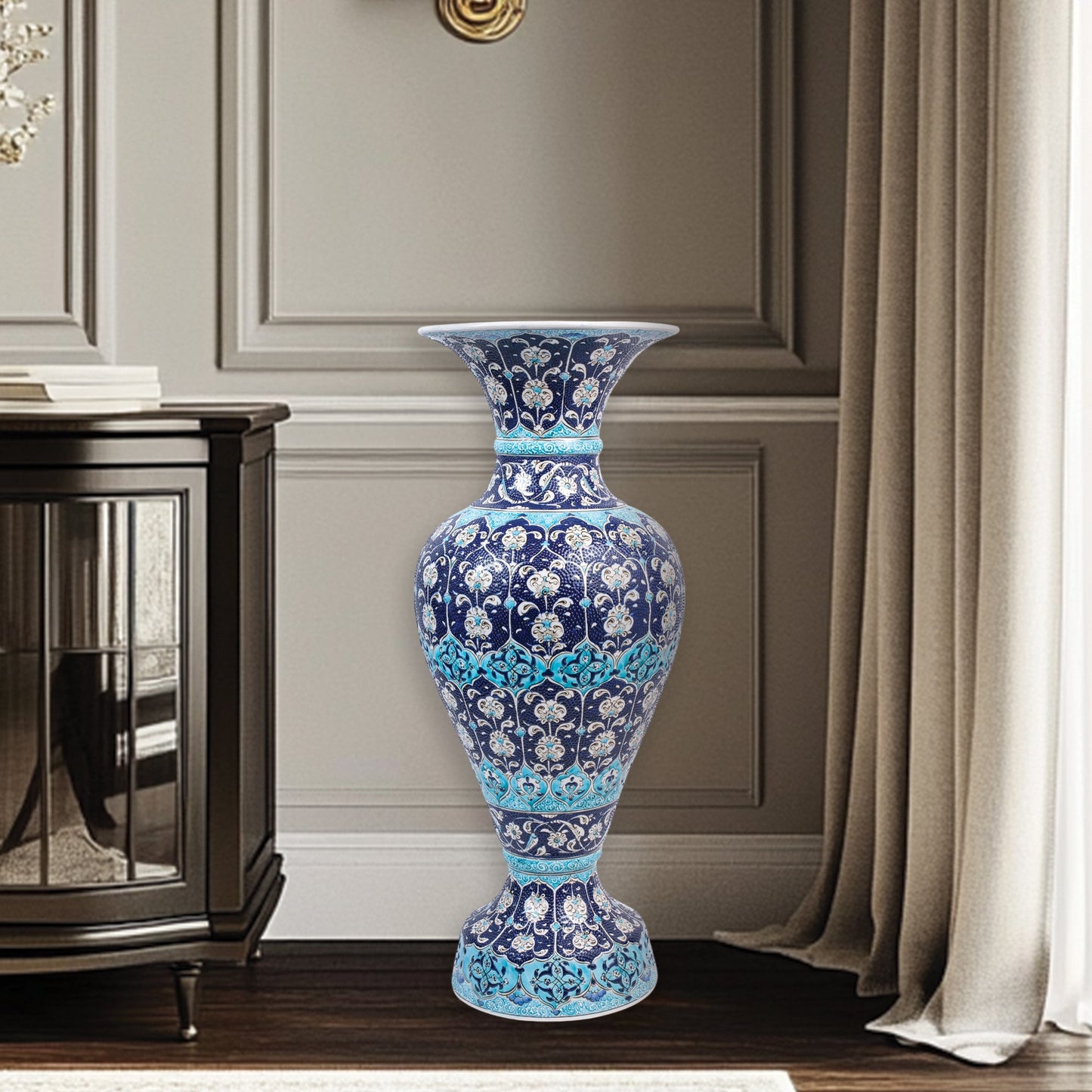 Handmade Ceramic Decorative Vase, Royal Majesty Ceramic Vase