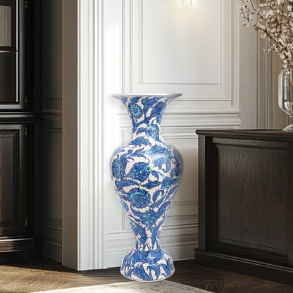 Handmade Ceramic Decorative Vase, Ocean Bloom Ceramic Vase