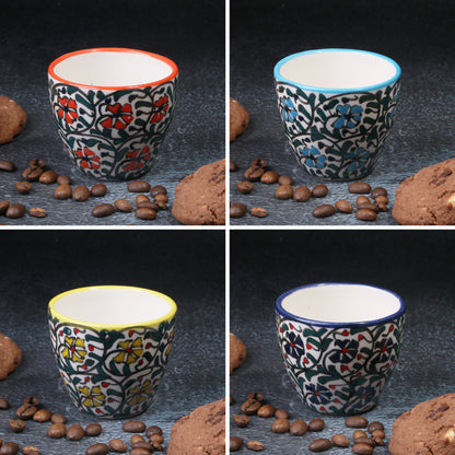 Ceramic Espresso Cups, 2.5 Oz Espresso Cups Set of 5