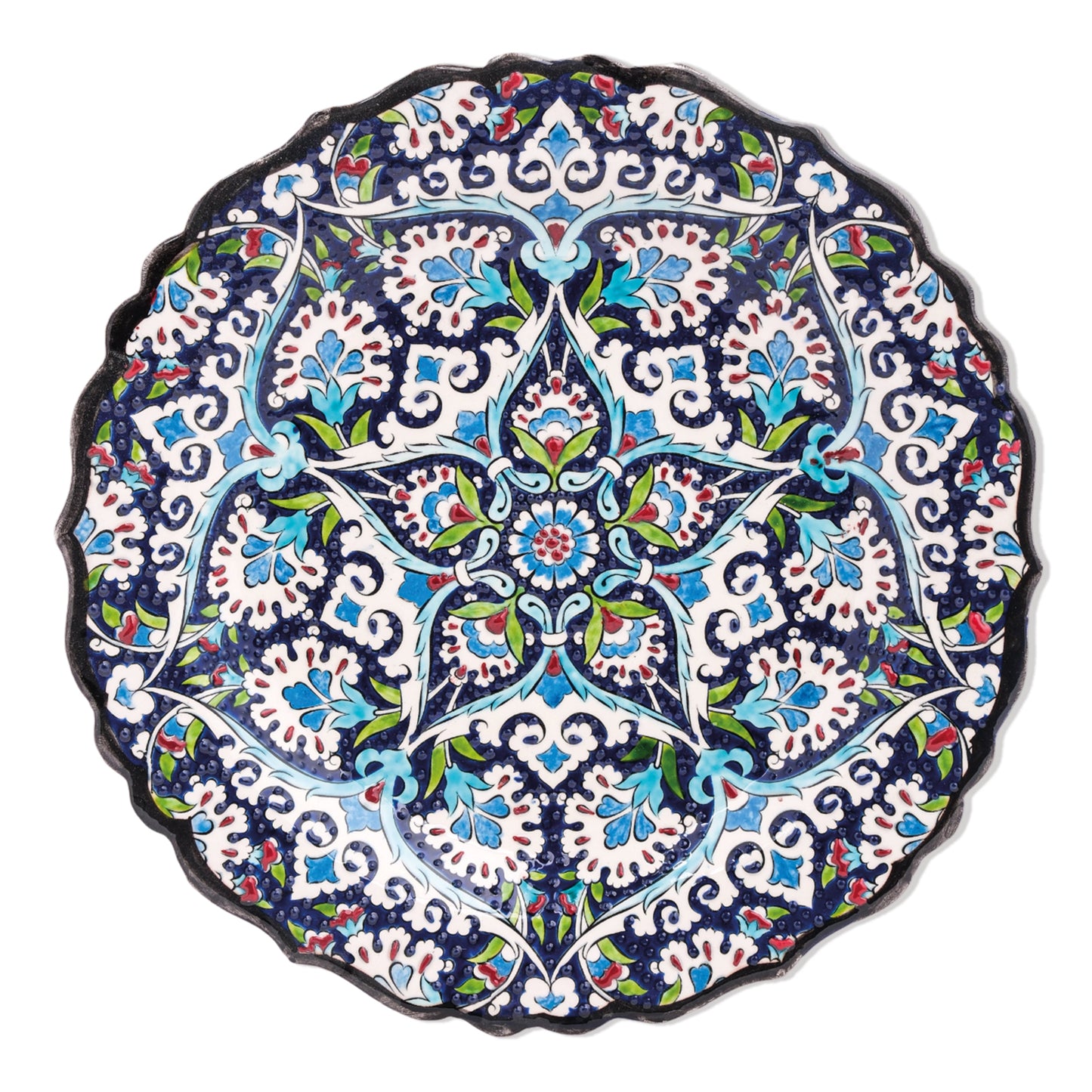 Ceramic Decorative Plate, Star Blossom Decorative Plate