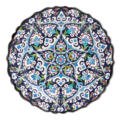 Ceramic Decorative Plate, Star Blossom Decorative Plate