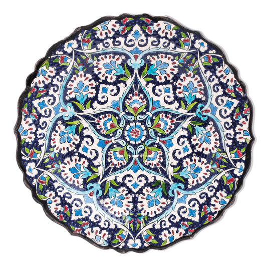 Ceramic Decorative Plate, Star Blossom Decorative Plate