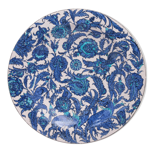 Ceramic Decorative Plate, Celestial Wildlife Decorative Plate