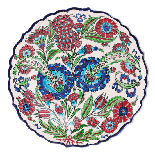 Ceramic Decorative Plate, Sultan's Bloom Decorative Plate