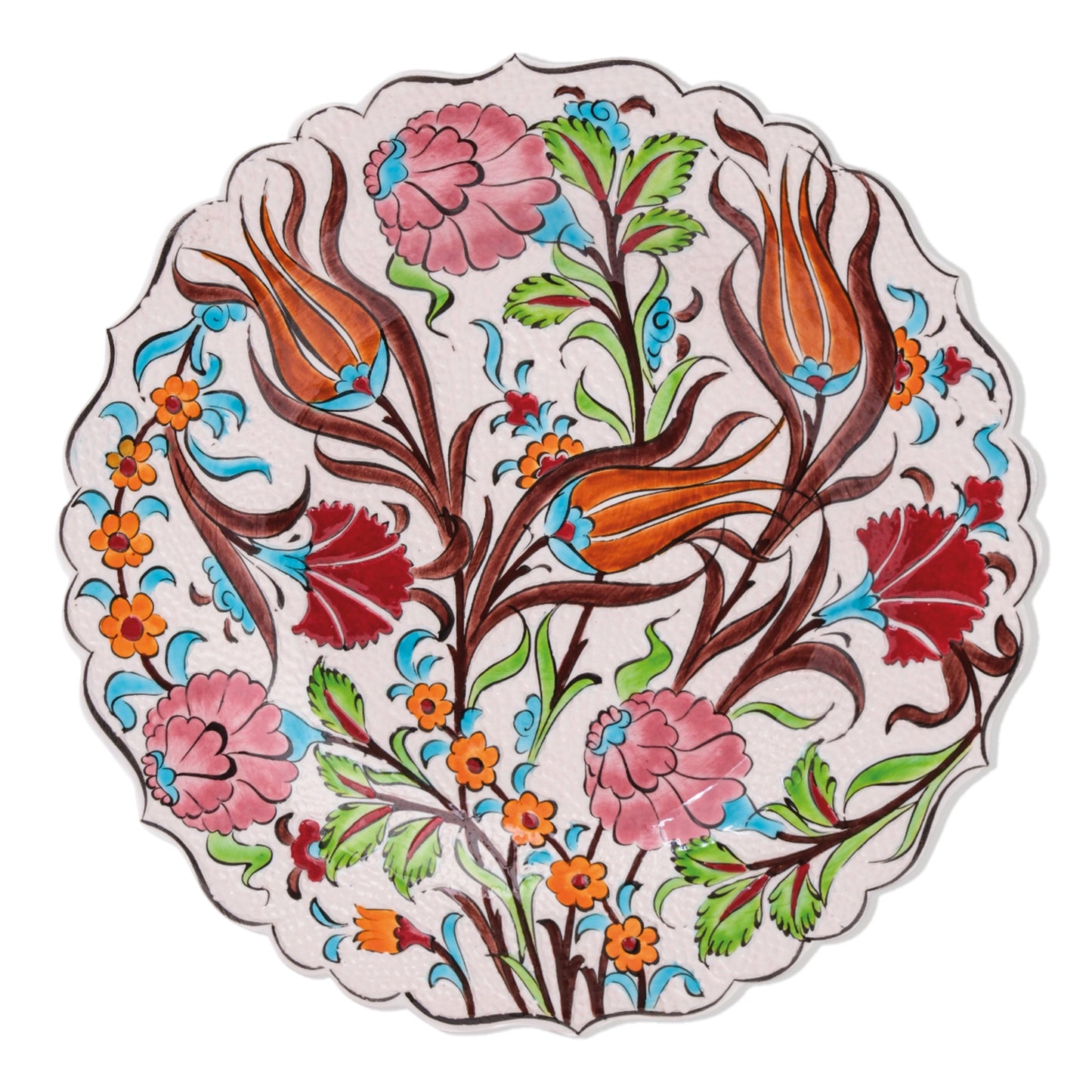Ceramic Decorative Plate, Tulip Harmony Decorative Plate