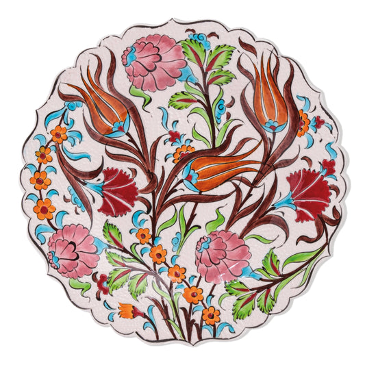 Ceramic Decorative Plate, Tulip Harmony Decorative Plate