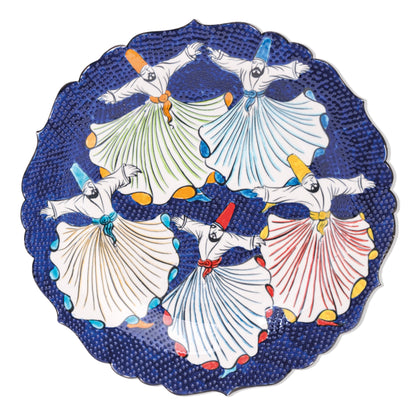 Ceramic Decorative Plate, Sufi Dance Decorative Plate