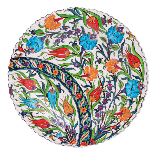 Ceramic Decorative Plate, Tulip Harmony Decorative Plate