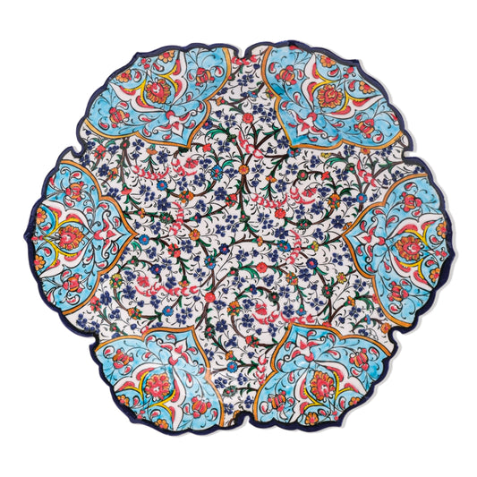 Ceramic Decorative Plate, Imperial Blossom Decorative Plate