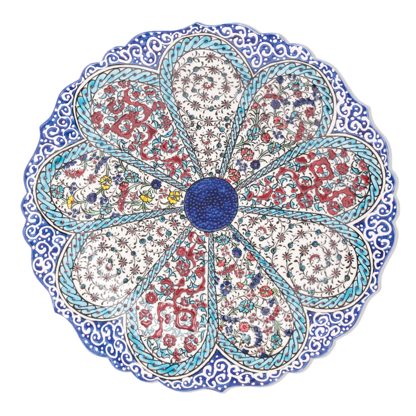 Ceramic Decorative Plate, Petal Harmony Decorative Plate