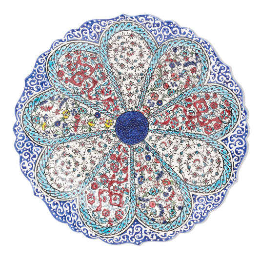 Ceramic Decorative Plate, Petal Harmony Decorative Plate