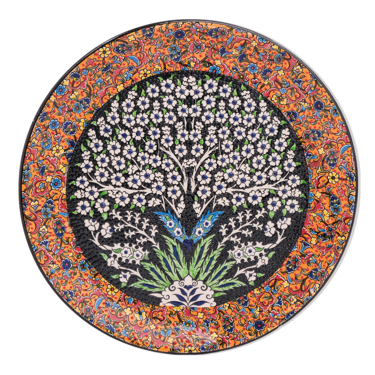 Ceramic Decorative Plate, Eternal Bloom Decorative Plate