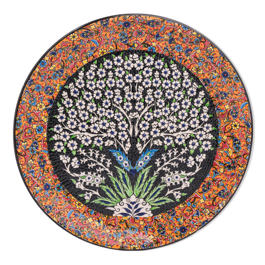 Ceramic Decorative Plate, Eternal Bloom Decorative Plate