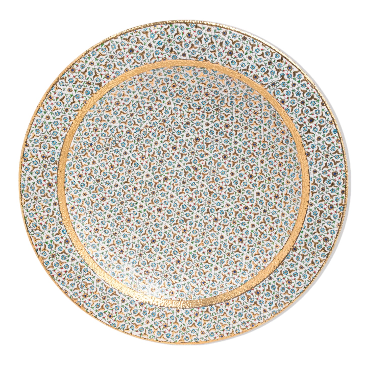 Ceramic Decorative Plate, Timeless Elegance Decorative Plate, Decorative Golden Plate