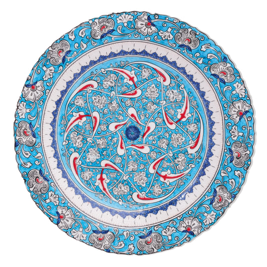 Ceramic Decorative Plate, Celestial Harmony Decorative Plate