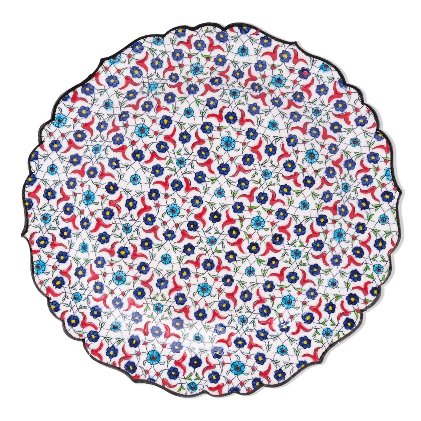 Ceramic Decorative Plate, Blossom Tapestry Decorative Plate