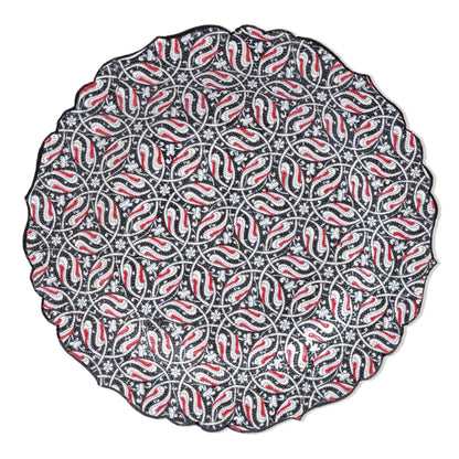 Ceramic Decorative Plate, Monochrome Elegance Decorative Plate