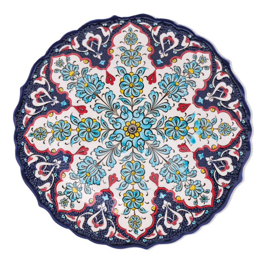 Ceramic Decorative Plate, Eternal Bloom Decorative Plate