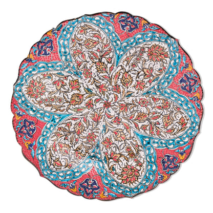 Ceramic Decorative Plate, Floral Radiance Decorative Plate