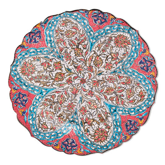 Ceramic Decorative Plate, Floral Radiance Decorative Plate