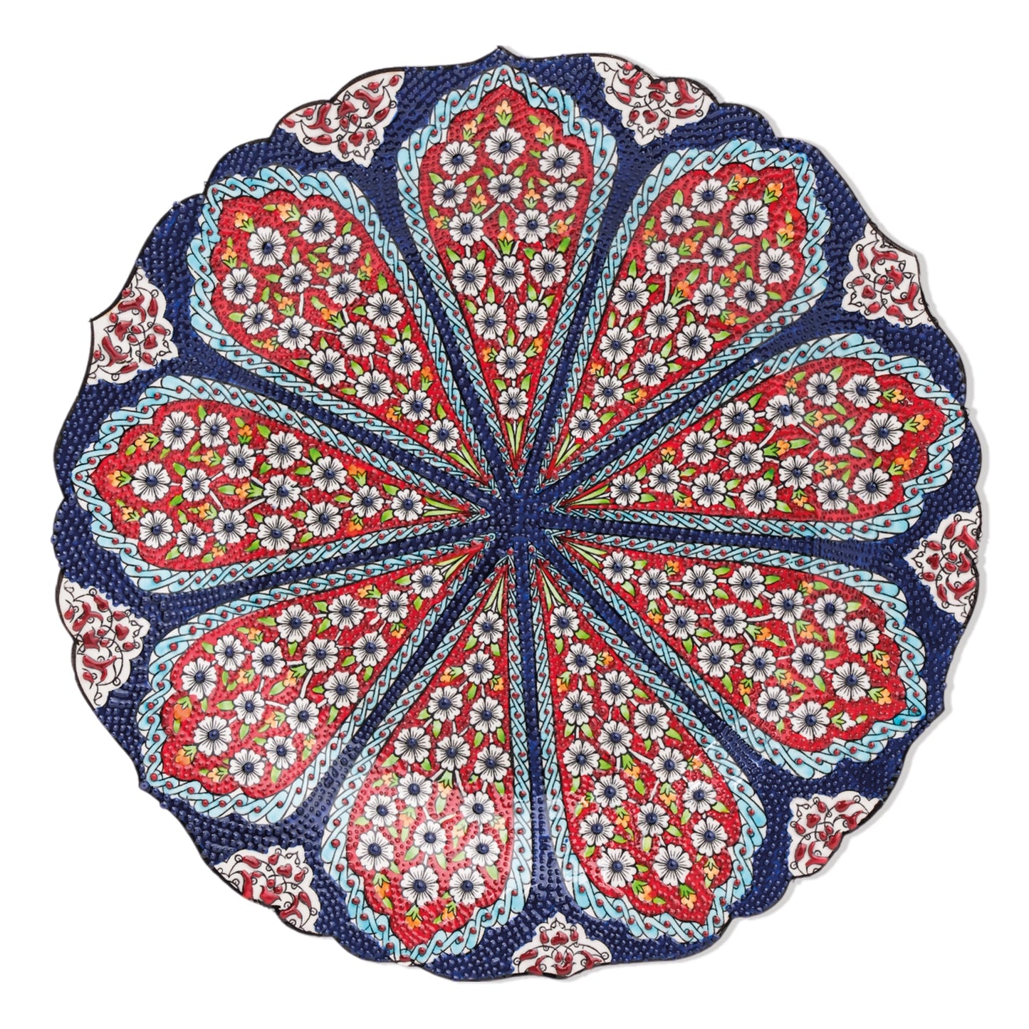 Ceramic Decorative Plate, Blossom Radiance Decorative Plate