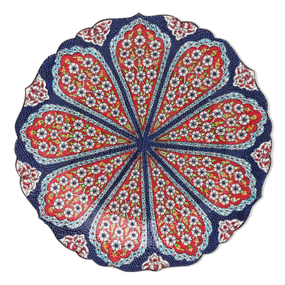 Ceramic Decorative Plate, Blossom Radiance Decorative Plate