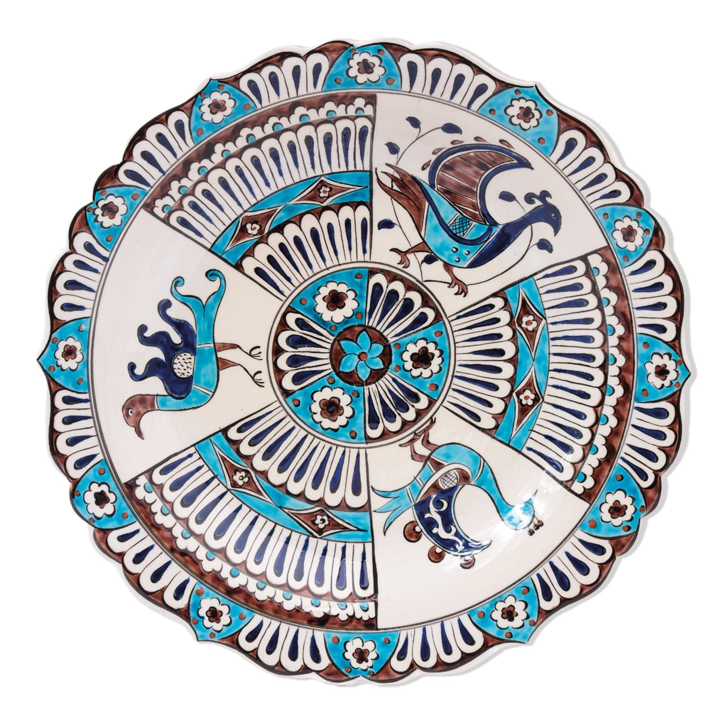 Ceramic Decorative Plate, Celestial Birds Decorative Plate