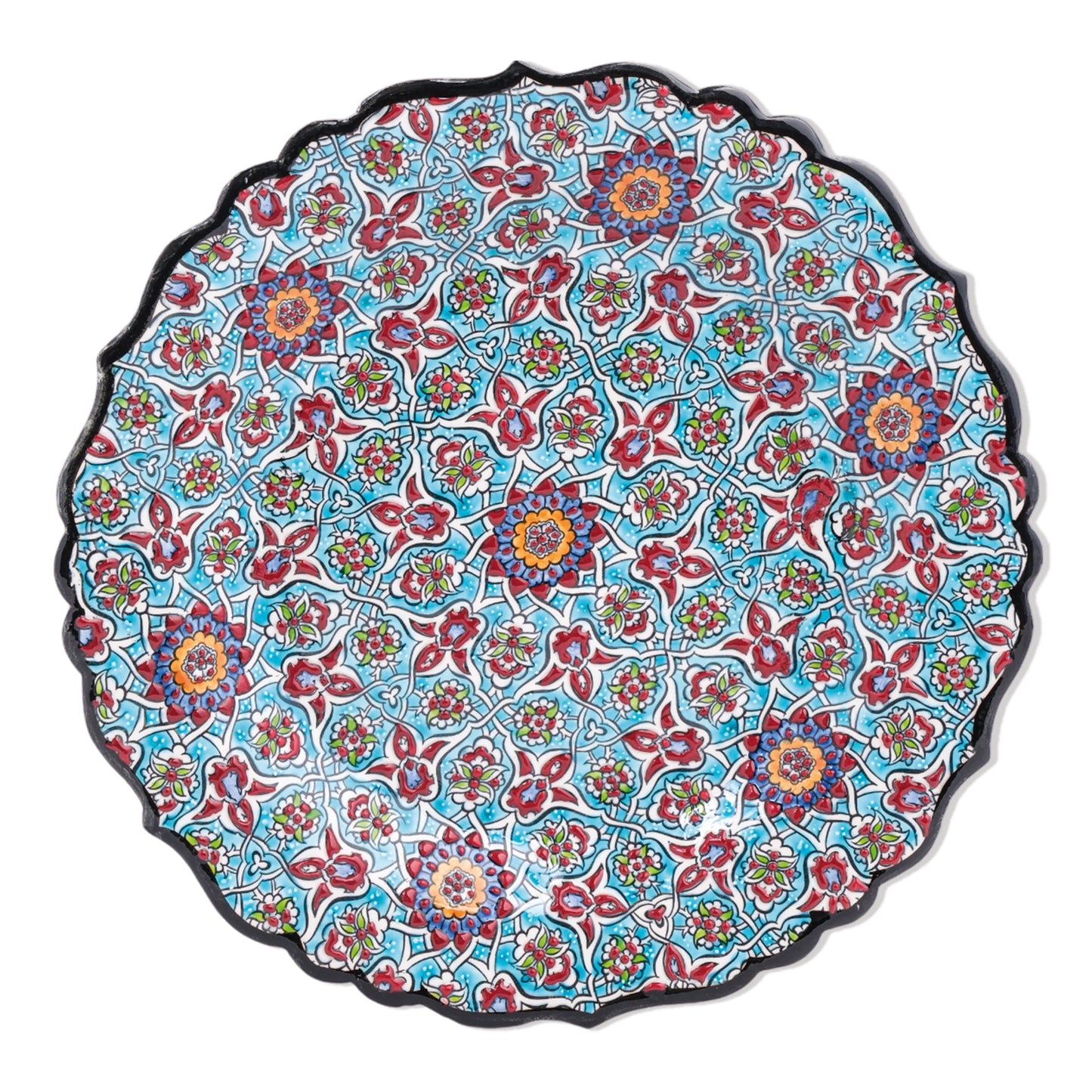 Ceramic Decorative Plate, Mosaic Bloom Decorative Plate